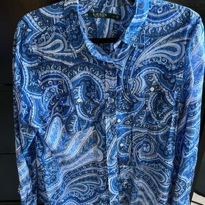 Ralph Lauren Paisley Blouse
